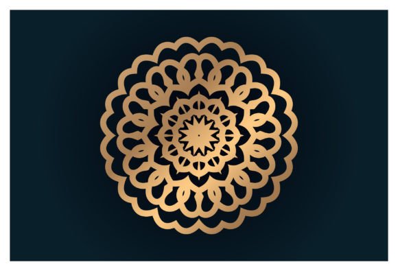 Download Luxury Gold Floral Mandala Arabesque - Flora Collection