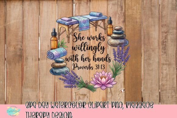 Download Spa Day Watercolor Clipart PNG, Massage Therapy Design - Spa Collection