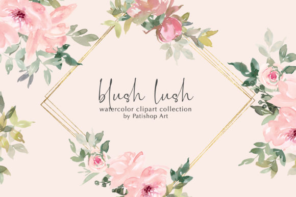 Download Blush Lush Watercolor Floral Clip Art Co - Flora Collection