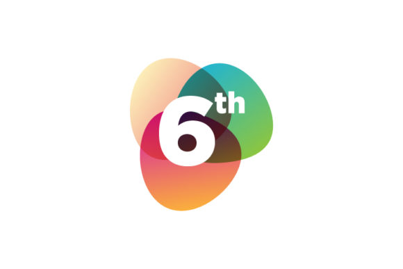 Download Number Sixth Logo Colorful Design Vector - Colorful design Collection