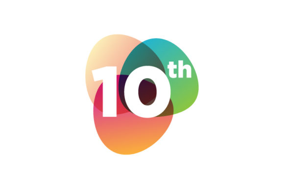 Download Number  Tenth Logo Colorful Design Vecto - Colorful design Collection