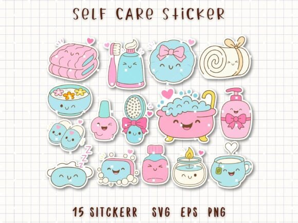 Download Self Care Sticker Spa Bath Relax Clipart - Premium Resources