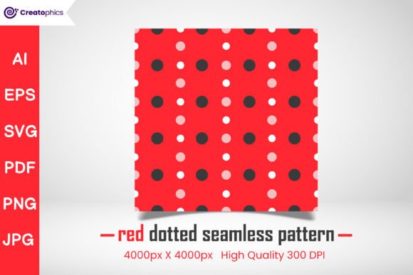 Download Red Polka Dot Seamless Pattern Design - Pattern design Collection